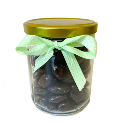 Frasco Almendra con chía y chocolate sin azúcar.
