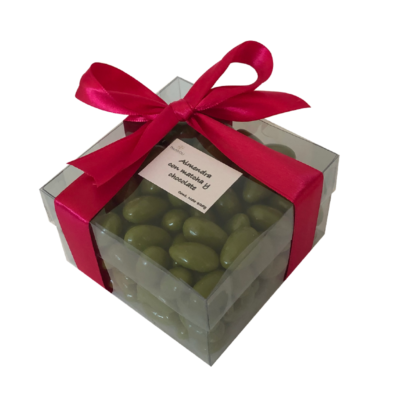 Caja con 425g de Almendra con Matcha y Chocolate