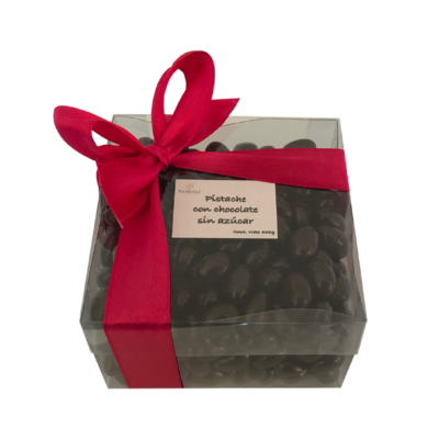 Caja con 400g de Pistache con Chocolate sin Azúcar
